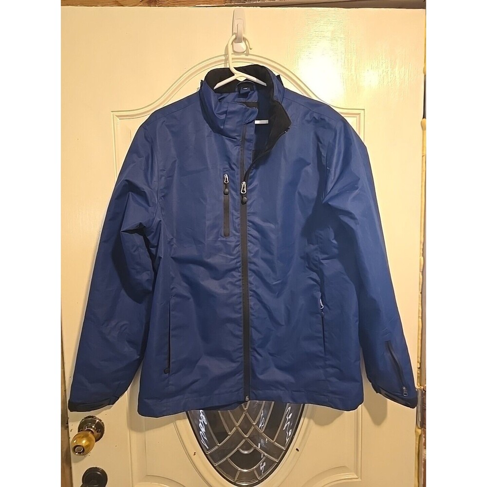 NEW PORT AUTHORITY Jacket Size Med Blue Coat No Hood